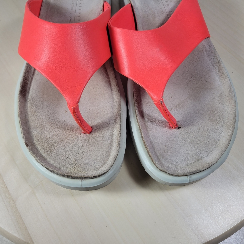 Ecco Corksphere Coral Thong Sandal Womens Size 9 - Picture 9 of 11